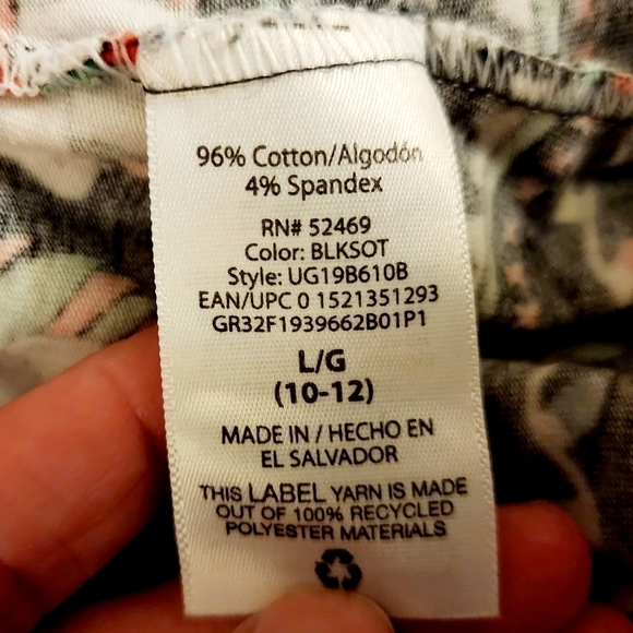 Holiday Time Black Unicorn Christmas Holiday Leggings Girls Large 10-12 EUC - Picture 6 of 7